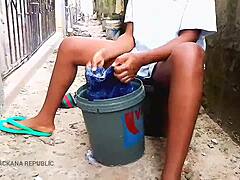 Wow! Maskgodez Shows Wife Material Skills in Public Outdoor Action!