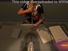 citor3 3d vr game unfolds. blonde latex nurse sucks cum through a tight probe.