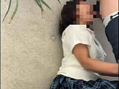 Hey, watch this Japanese amateur get wild outdoors for her boyfriend!