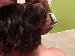 Two Men Bang Nymph with Small Tits in Group Gangbang