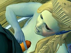 The dominant snow queen experiences a thrilling BDSM encounter with a submissive man