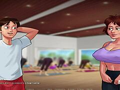 Doing Yoga with a Mature Woman Feels So Good