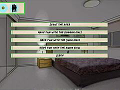 Big tits anime girl in dating game hentai paizuri!