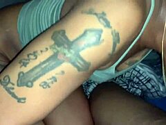 Inked New York neighbor eagerly services massive Philadelphia shaft