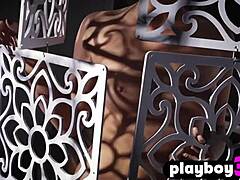 Lindsay Marie Models Stunning Black Lingerie