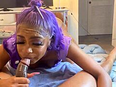 Sexy Long Tongue Mia Mercy Sucks Monster Cock