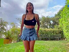 Follando en parque, le quito el condon? he says