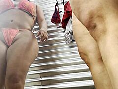 Seductive spy in beachwear steals the show