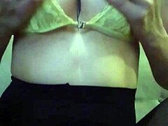 Oiled big tits licked in lingerie