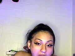 Mia Sucks Her Big Dildo Named Big John