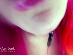 ASMR Gloryhole Lens Licking with Emo Redhead