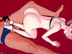 Ram's passionate footjob in sporty attire