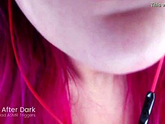 ASMR Gloryhole Lens Licking with Emo Redhead
