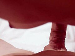 Teen moans during cum in mouth blowjob