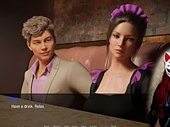 Kate In Stockings And Cosplay Maid Costume