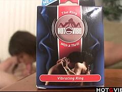 interracial couple enjoys great time with toys