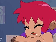 Scott Pilgrim bangs Ramona Flowers in hot animation