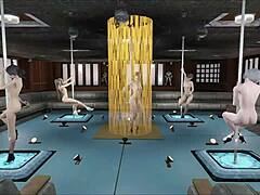 fallout 4 multi pole dance action! 🕺