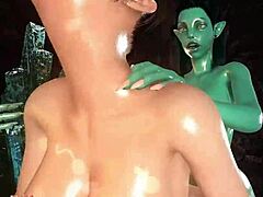Tomb Raider experiences intense double penetration and train sex from mischievous cave trolls in this 3DX video