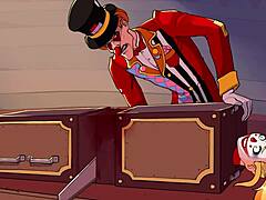 Lewd knight's circus hides terrifying orgy with intense face fucking.