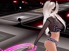 Stunning 3D model struts her stuff on the catwalk