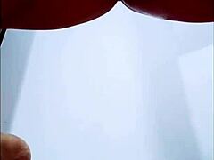 In this homemade video, the bbw uses a dildo for anal close-up masturbation