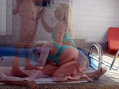 Man, banging the married neighbor's tight ass by the pool while her husband’s at work!