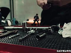 Muscular Brandon Anderson's intense anal encounter with co-worker Roman Todd