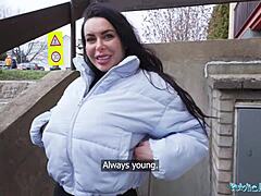 public agent milf gets sloppy blowjob and doggystyle fuck