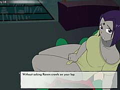 18Titans Part 11 - Raven's Hot Boobjob Scene