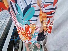 Cute Young Teen Fucks Risky Public Creampie at Amusement Park