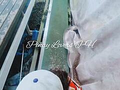 Cute Young Teen Fucks Risky Public Creampie at Amusement Park