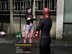 fashion model shows tongue at photoshoot