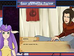 Avatar trainer enjoys shower fun in part 27!