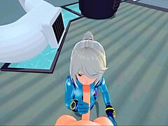 Samus Gets a POV Facial Before Missionary Creampie in Metroid Hentai!