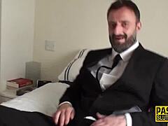 real busty milf sub, suck that cock for me in bdsm