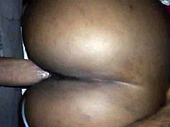 ebony couple's wet doggystyle session