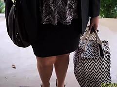 Chubby amateur masturbates and sucks cock