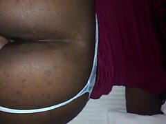 ebony couple's wet doggystyle session