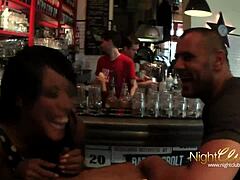 dirty black slut getting hardcore outdoor interracial blowjob 😈🍆💦