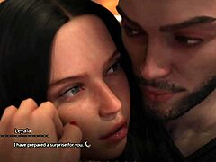 Threesome action with Leyala and Tasha in Seven Realms game