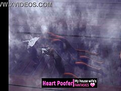 relaxing in the sauna with subtle cartoon vibes