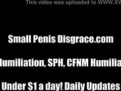 Petite penis pride and fetish play with a dominant female