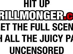 Does Maddi Collins take big black cock on sofa?