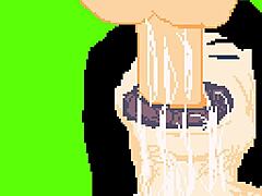 Hentai Blowjob With Big Dick In Pixel Art