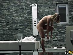 blonde babe goes wild with hardcore anal and rimjob in european style.