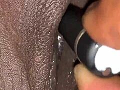 Plump pussy lips spread wide