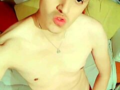 Mexican guy masturbates to monster cock action