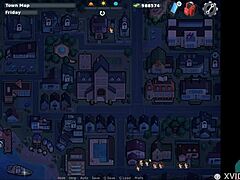 Hot brunette teen licks huge cock intensely in summertime saga