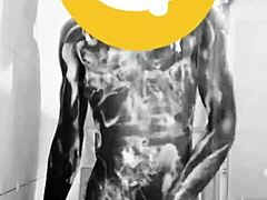 A Caribbean man of African descent masturbates